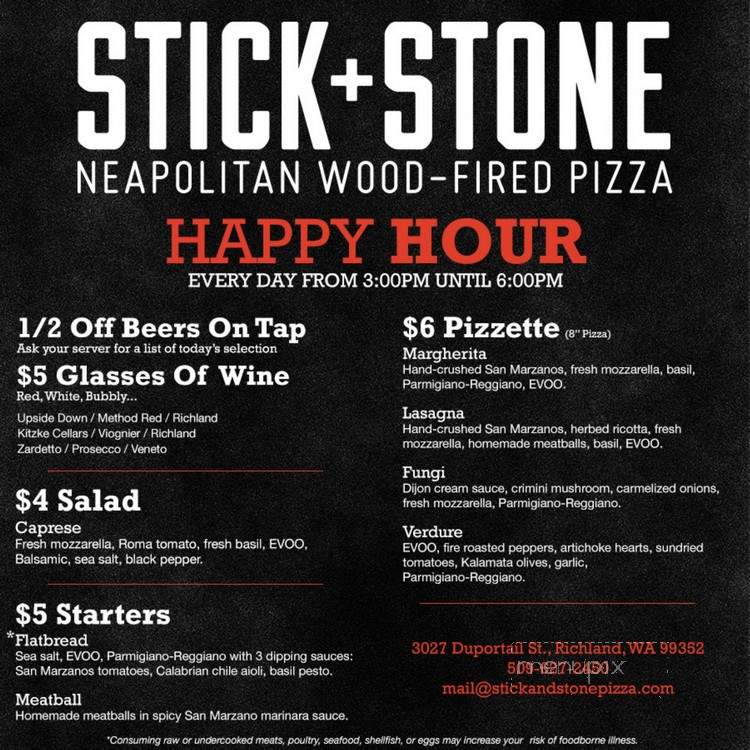 Stick+Stone Neapoltian Pizzeria - Richland, WA