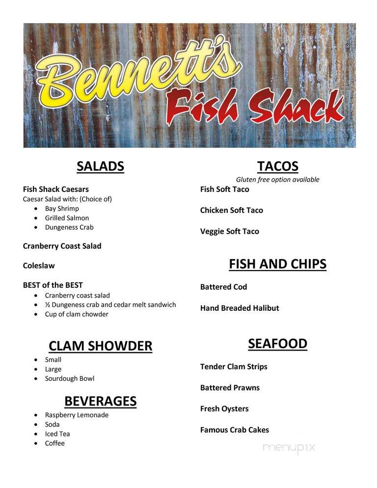 Bennett's Fish Shack - Westport, WA