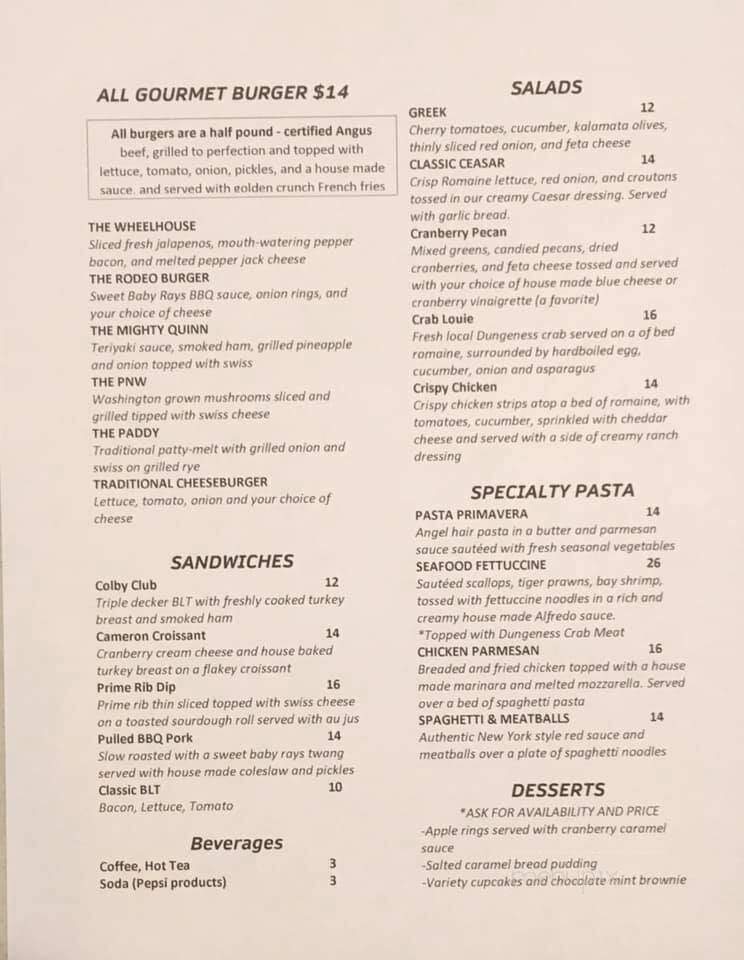 Wheelhouse Restauraunt - Grayland, WA