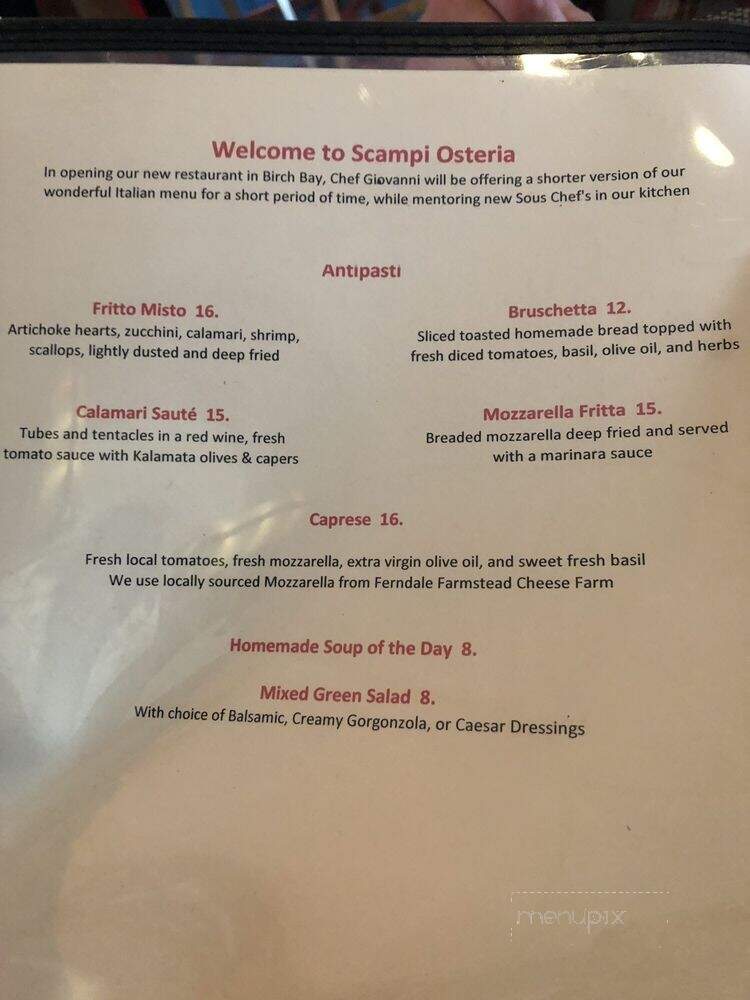 Scampi Osteria - Blaine, WA