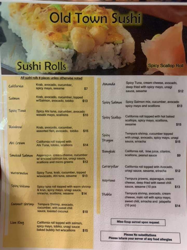 Old Town Sushi - Lewiston, ID