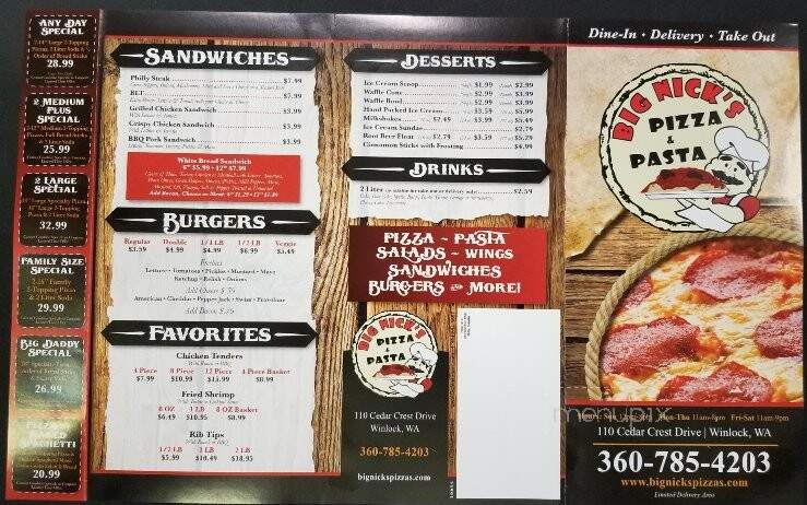 Big Nick's Pizza - Raymond, WA