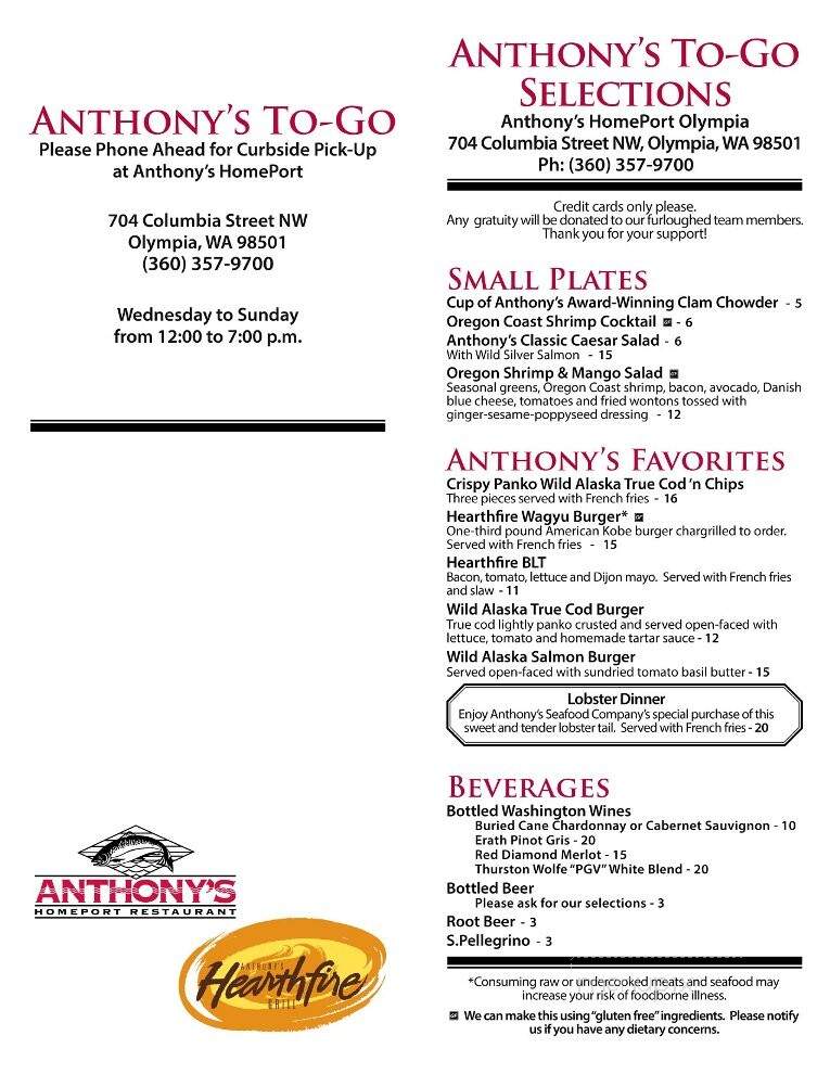 Anthony's Hearthfire Grill - Olympia, WA