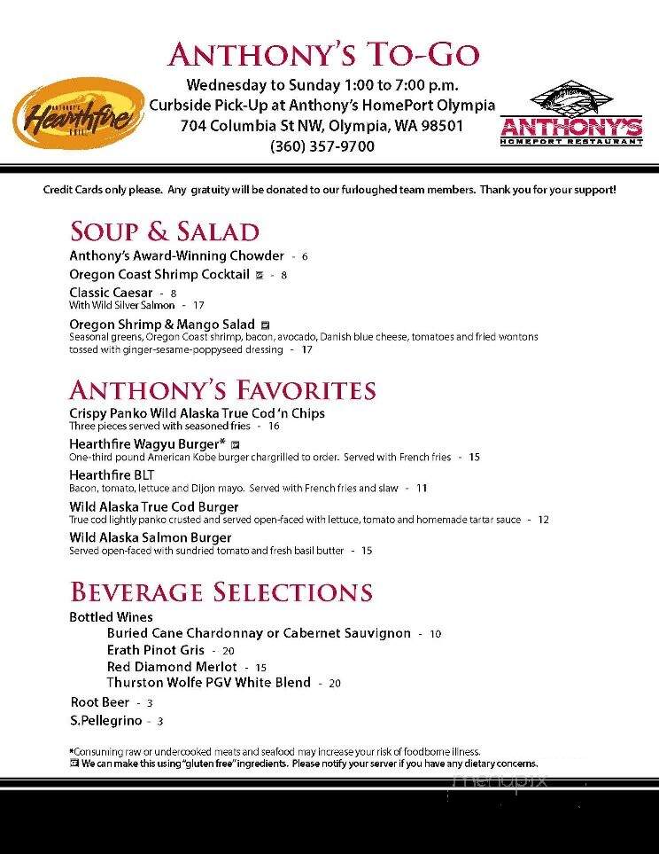 Anthony's Hearthfire Grill - Olympia, WA