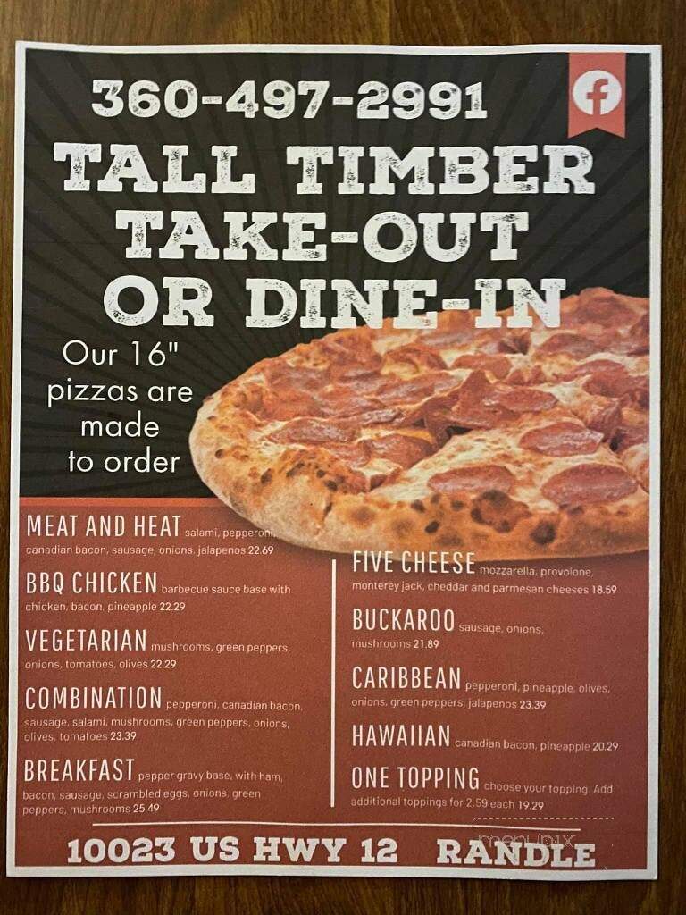 Tall Timber Restaurant - Randle, WA