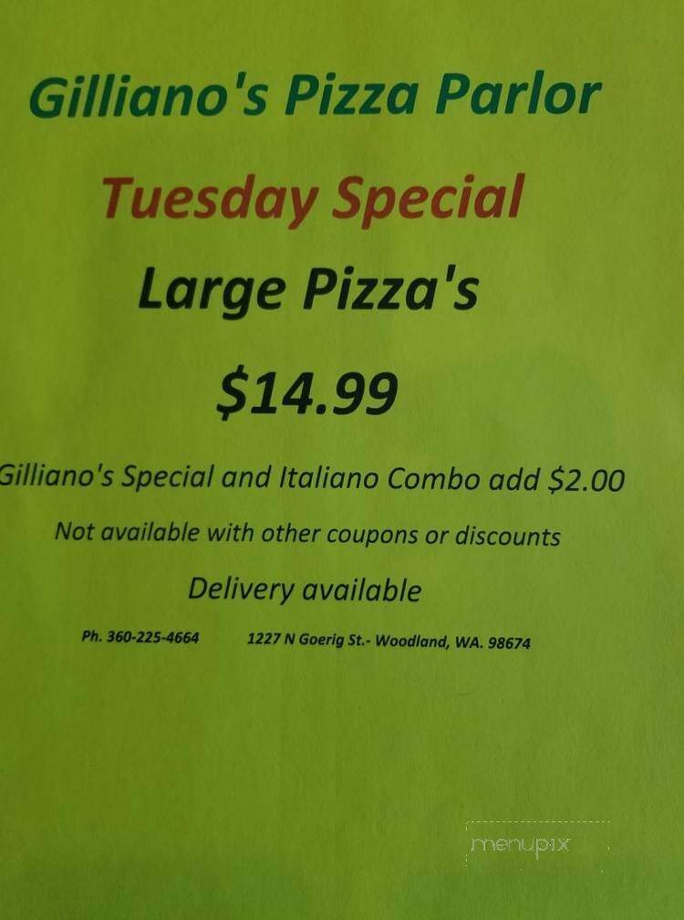 Gilliano's Pizza Parlor - Woodland, WA