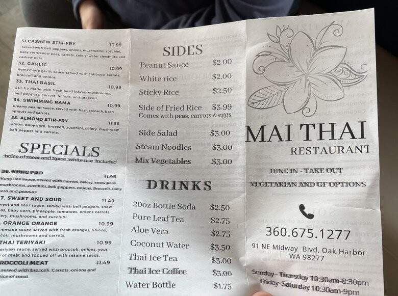 Mai Thai Restaurant - Oak Harbor, WA