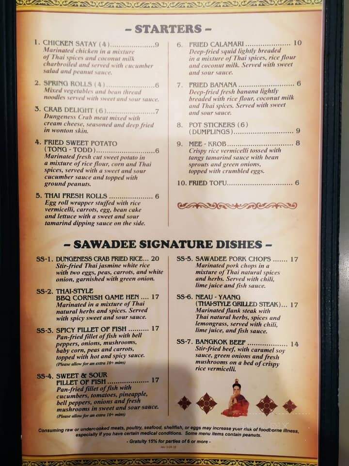 Sawadee Thai Cuisine - Sequim, WA