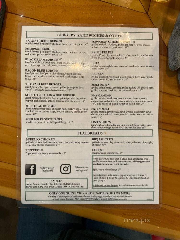 Milepost 111 Brewing Company - Cashmere, WA