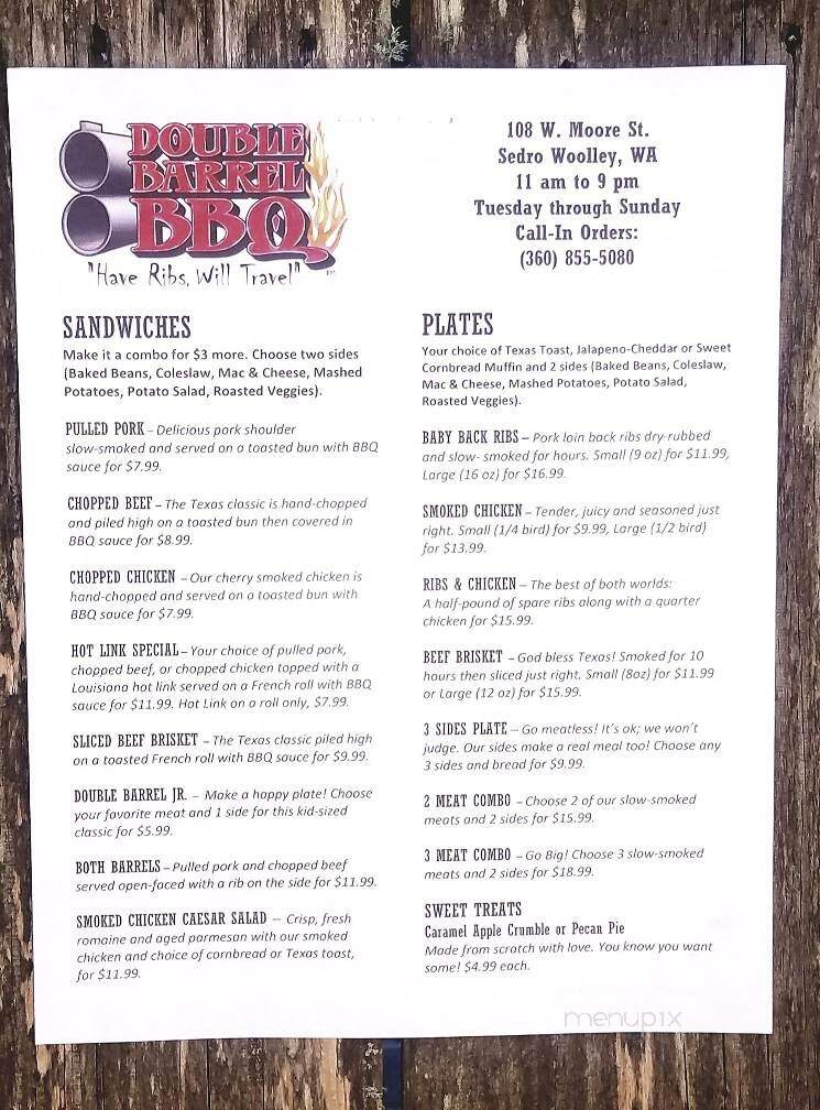 Double Barrel BBQ - Sedro-Woolley, WA