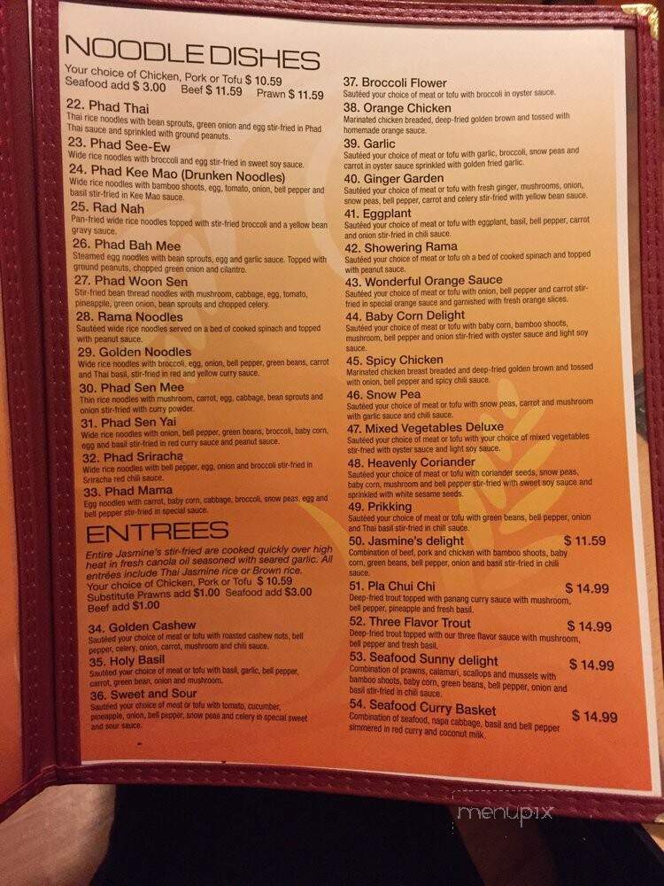 Jasmine thai cuisine - Lacey, WA