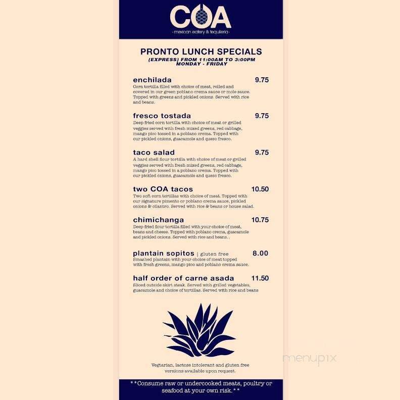 COA | mexican eatery - Mount Vernon, WA