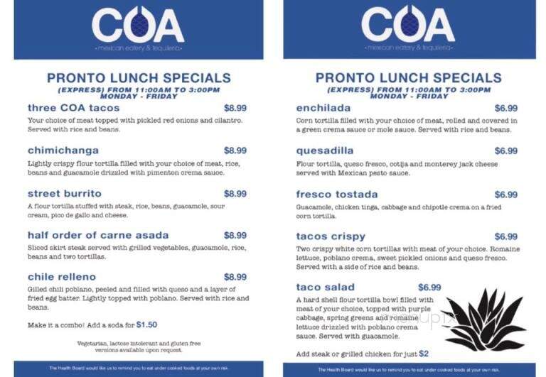 COA | mexican eatery - Mount Vernon, WA