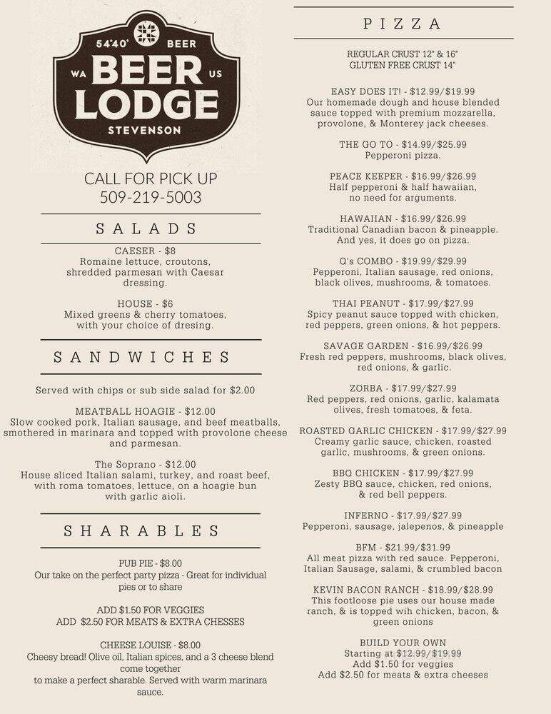 54-40 Beer Lodge - Stevenson, WA