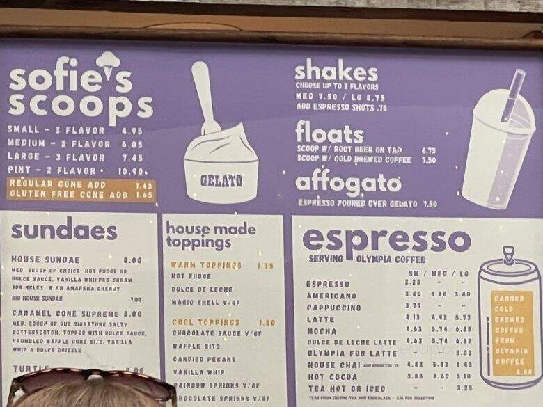 Sofie's Scoops - Olympia, WA