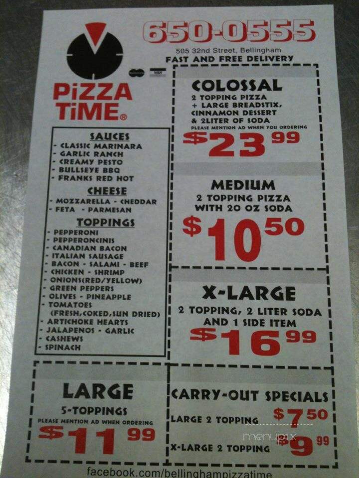 Pizza Time - Bellingham, WA