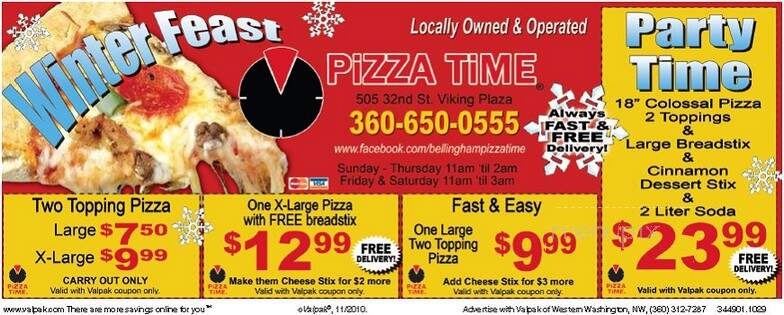 Pizza Time - Bellingham, WA