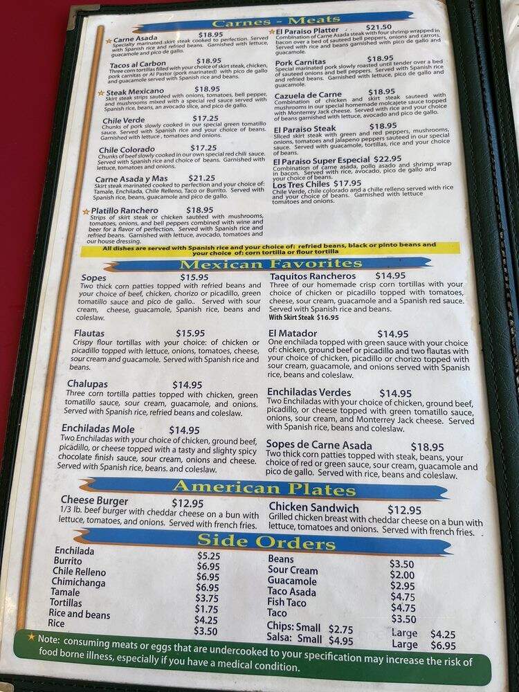 El Paraiso Mexican Grill 2 - Snohomish, WA