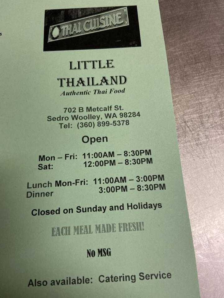 Little Thailand - Sedro Woolley, WA